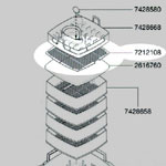 エーハイム ろ過材固定盤 2076/2078用 7212108