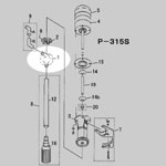 フロントケーシング（P-318～315共通）P0089