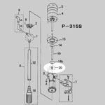 軸受（HCB-603ベアリング）旧型（A）のみ