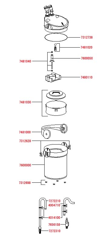 エーハイム エコフィルター2231/2232用パーツ