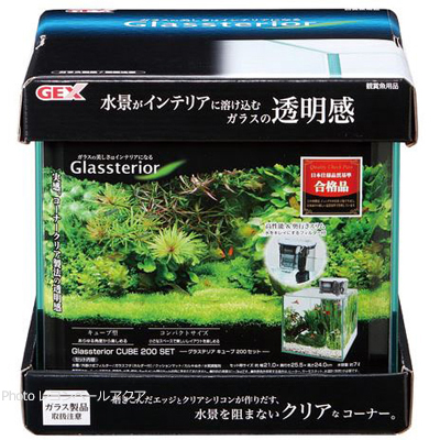 GEX グラステリアキューブ 水槽セット【レヨンベールアクア】