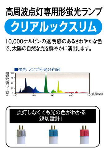 クリアルックスリム24Wは高周波点灯専用形蛍光ランプ