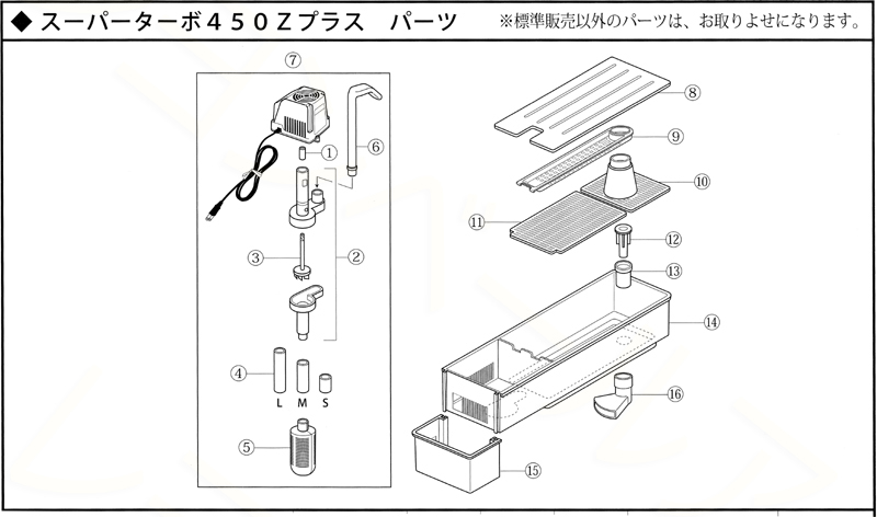 コトブキ スーパーターボZ450プラス パーツ