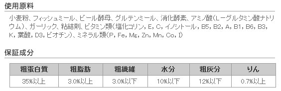 すくすくメダカ 成分