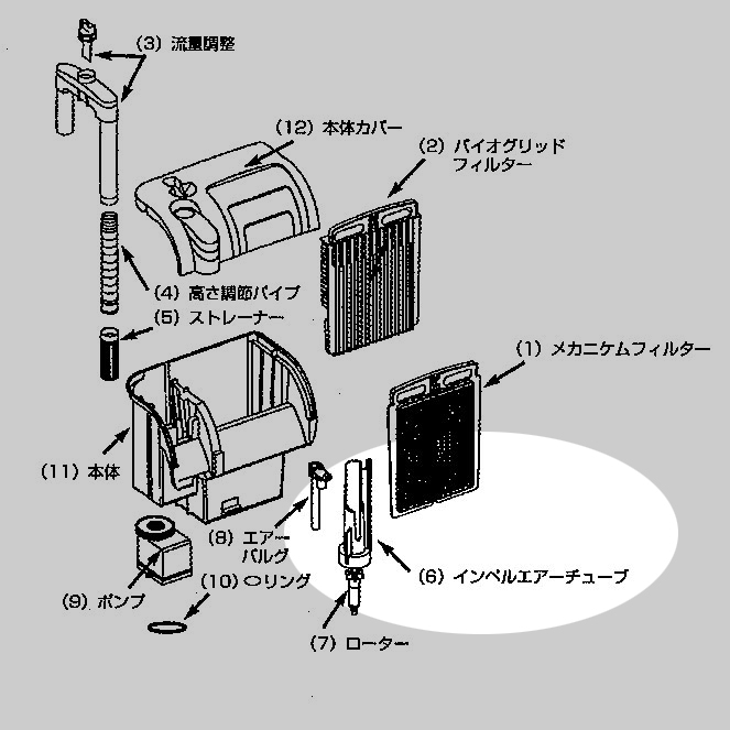 インペルエアチューブ ML-1000用図