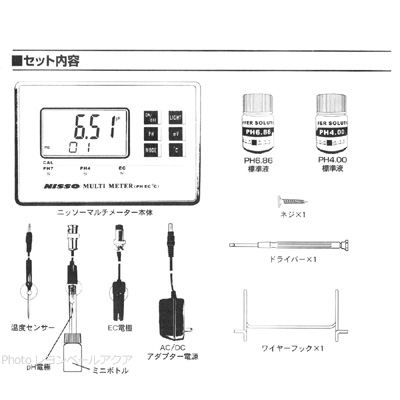 マルチメーターのセット内容