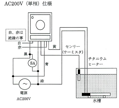 デルサーモ AC200V用の使用例