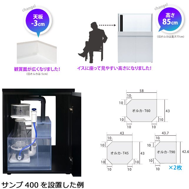 MMC企画 オルカT60 ワイドタイプ フルセット 【レヨンベールアクア】