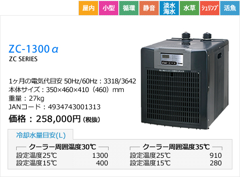 ゼンスイ クーラー ZC-1300α